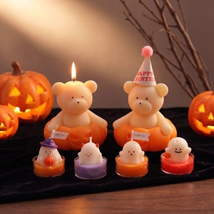 Linda <span class=keywords><strong>Vela</strong></span> Aromática con Forma de Sombrero de Bruja y Fantasma <span class=keywords><strong>para</strong></span> Decoración de Fiesta de Halloween, Regalo Festivo - Product Image 6