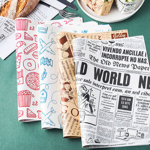 Papier d'emballage pour hamburger jetable personnalisé en kraft, simple face, avec revêtement anti-graisse alimentaire pour sandwichs - Product Image 6