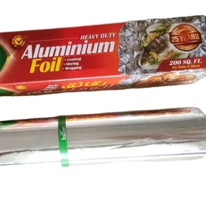 Food Wrapping Packing Disposable Household Heavy Duty Aluminium Foil Paper Roll