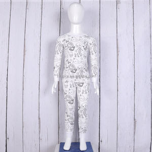 Vente en gros Ensemble de vêtements en bambou pour enfants à manches longues écologique Vêtements unisexes pour enfants garçons filles - Product Image 1