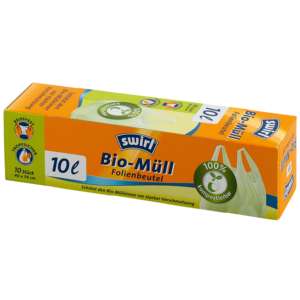 Swirl abfallbeutel biofolie MIT Griff ชุด10L Rolle MIT 10 stück - Product Image 1