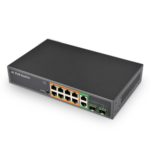 PSE1008GS-AI SDAPO 8 porte Ethernet veloci da 10/100Mbps 2 Gigabit <span class=keywords><strong>TP</strong></span>/SFP porte POE <span class=keywords><strong>Switch</strong></span> - Product Image 1
