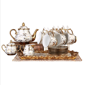 14 Pieces of European Style Tea Set Ceramic <b>Coffee</b> Set Bone China <b>Coffee</b> Cup Set - Product Image 6