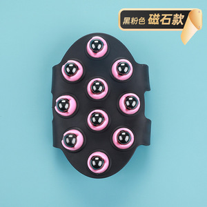 เครื่องนวดแบบลูกกลิ้งรุ่นใหม่ที่ปรับแต่งได้, เครื่องนวดหน้าท้อง, แปรงนวดเส้นลมปราณแบบ 10 เม็ด, เครื่องนวดจุดฝังเข็ม, เครื่องนวดขาและหน้าท้องเพื่อกระชับสัดส่วน - Product Image 1