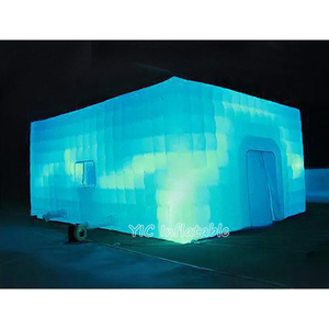Bán Hot <span class=keywords><strong>LED</strong></span> <span class=keywords><strong>Inflatable</strong></span> Yoga Dome Cube Lều kích thước tùy chỉnh inflatables nhà <span class=keywords><strong>Inflatable</strong></span> hộp đêm lều cho các sự kiện - Product Image 2