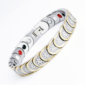 Bracelet magnétique en titane pour le contrôle de la tension artérielle, fabriqué par un fabricant vérifié, conforme au test de pulvérisation de sel <span class=keywords><strong>REACH</strong></span> - Product Image 6