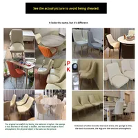 Chaise de salle à manger en métal, ensemble de salle à manger de luxe bon marché pour restaurant et maison, meubles de chambre, chaises de salle à manger modernes nordiques, chaises en cuir pour table à manger