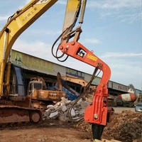 Pilote de pile vibratoire hydraulique d'excavatrice d'équipement d'entraînement de pile pour la pile ronde/pile carrée/pile de seau