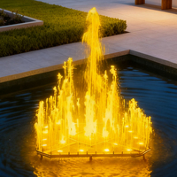 Fuente Musical Danzante con Iluminación RGB de Acero Inoxidable 304 Comercial Water Faery FS-04, Espectáculo Personalizable para Eventos en Parques Temáticos