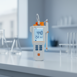 PH110B Misuratore di pH Digitale Economico Tutto-in-Uno, Sonda Multiparametrica PH/EC/DO/Temperatura Portatile - Product Image 1