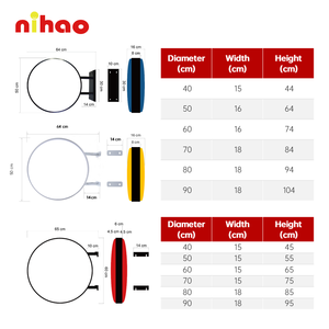 NIHAO Custom Round Waterproof LED Light Box <strong>Sign</strong> for Mall &amp; Companies Advertising Acrylic+Aluminum Outdoor Logo Display - Product Image 2