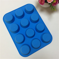 Moules à tartelettes DIY antiadhésifs 12 cavités en silicone réutilisables, compatibles lave-vaisselle et four, pour muffins et cupcakes