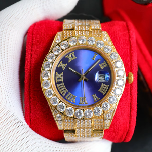 Montre Mossanite de style chaud en gros | 3255 mouvement hommes design de diamant de luxe - Product Image 4