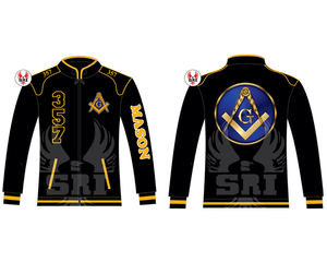Masonic Master Mason Letterman <b>Jacket</b> Custom Made Racecar <b>Jacket</b> | Masonic Regalia Custom Embroidery Logo Racing <b>Jacket</b> for <b>Men</b> - Product Image 5