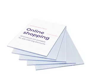Fabbrica di stampa digitale personalizzata promozione dello shopping in polipropilene fogli ondulati insegne per la vendita del negozio