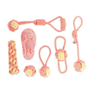 Juego de Juguetes Masticables para Perros - Cuerda de Algodón Resistente, Diseño Moderno, Uso Diario, Limpieza Dental y Alivio de la Ansiedad - Product Image 5