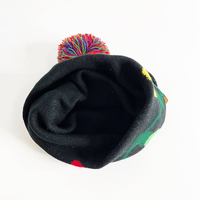 Bonnet tricoté lumineux avec lumières colorées et pompon pour fête d'hiver, Noël, événement nocturne, cadeau