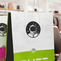 Sacs cadeaux personnalisés à imprimer soi-même avec poignées en papier kraft recyclable pour bougies et emballages artisanaux – Commandes en gros