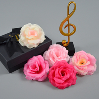Großhandels preis Künstlicher Blumen kopf 3,14 Zoll Seiden rose Für Hochzeit Geburtstags feier Blume Wand Kopf bedeckung