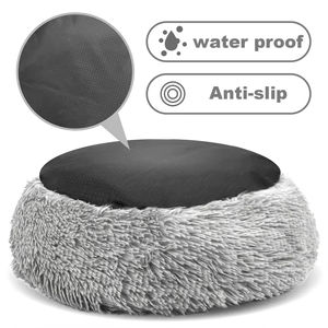Cómodo perro de peluche largo cama enorme cojín invierno cálido perro enorme nido de lujo perros gatos mascota Donut cama - Product Image 5