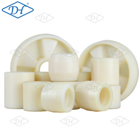 Roda Nylon Crowned 80x70 Dengan Bantalan Bola, Roller Tugas Berat Untuk Roda Forklift/Pallet Jack Elektrik/Manual
