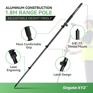 الأفضل مبيعًا جديد SingularXYZ <span class=keywords><strong>GPS</strong></span> GNSS RTK قطب قابل للطي رائج البيع سهل التخزين بوصلة <span class=keywords><strong>GPS</strong></span> GNSS RTK القطب في حقيبة المسح - Product Image 2