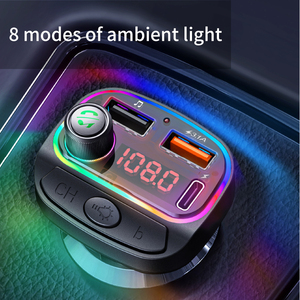 Produit phare 2022 Lecteur MP3 de voiture Bluetooth C15 Double charge USB 5V3.1A/1A Lecteur MP3 de voiture avec adaptateur Bluetooth avec port Type C - Product Image 2