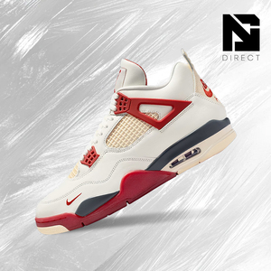 Nigel Sylvester x Air Jordan 4 Retro OG SP 'Brick After Brick' Chaussures de basket-ball à tige haute en cuir véritable à lacets - Product Image 1