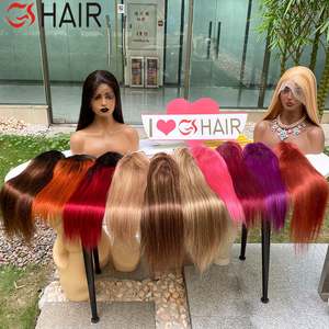 Perruques lace front wigs blondes 613, cheveux naturels, perruque full lace wig <span class=keywords><strong>de</strong></span> cheveux humains à dentelle vierge alignée <span class=keywords><strong>de</strong></span> cuticules, 360 - Product Image 3