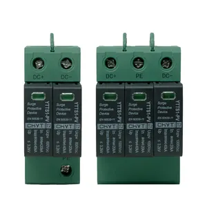 Chyt 2P 3 cực 500V-1000V điện bảo vệ tăng thiết bị DC SPD bảo vệ cho năng lượng mặt trời hệ thống