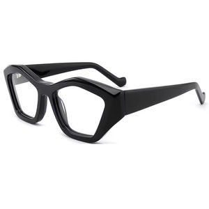 Lunettes <span class=keywords><strong>de</strong></span> <span class=keywords><strong>vue</strong></span> pour hommes et femmes en acétate épais 2025 grand cadre avec lunettes en acétate noir anti-bleu - Product Image 1