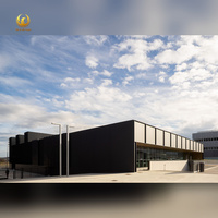 Bâtiment commercial préfabriqué en structure métallique, centre d'exposition moderne et durable en métal pour les points de vente, les sports et les arts
