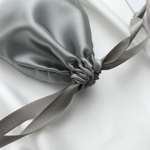 Custom Logo Luxury Drawstring Satin Pouch Silk Wigs Satin <b>Bags</b> for Hair Extension Packaging for Gift Jewelry Cosmetic <b>Dust</b> <b>Bag</b> - Product Image 4