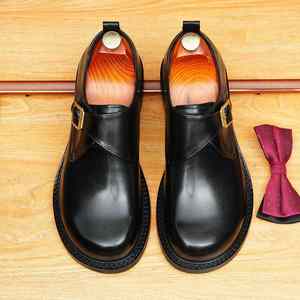 Zapatos de Vestir de Cuero Vacuno Genuino para Hombre, Estilo Brogue, Diseño Británico, para Oficina, Bodas y Eventos Formales - Product Image 1