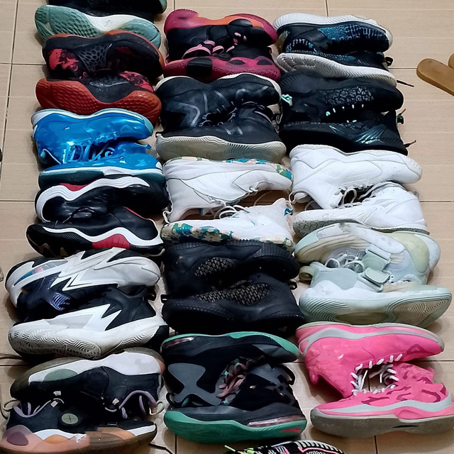 Second Hand Famous Men's Designer Basketball Shoes Sack Wholesale International Sport Shoes Bale Used Shoes for Men High Quality