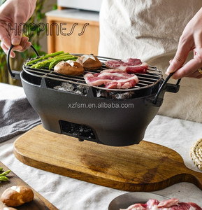 Precio de salida de fábrica, parrilla Hibachi presazonada, parrilla de carbón para acampar al aire libre, parrilla Hibachi de mesa - Product Image 5