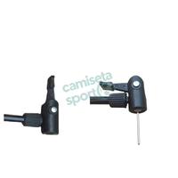 Lightweight Portable Bike Tire Inflator Pump with Valve Adapter and Needle for Ball, 30 to 50 PSI, Durable Plastic