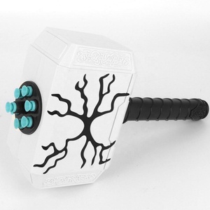 Jouet <span class=keywords><strong>de</strong></span> simulation <span class=keywords><strong>de</strong></span> frappe pour enfants, marteau <span class=keywords><strong>de</strong></span> fléchette, lanceur <span class=keywords><strong>de</strong></span> balles souples, pistolet <span class=keywords><strong>de</strong></span> marteau avec lumière et 6 pièces EVA airsoft - Product Image 2