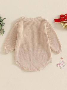 Tenue <span class=keywords><strong>de</strong></span> Noël pour bébé fille ou garçon, combinaison à manches longues, barboteuse à bulles, automne-hiver, 100% coton, fermeture éclair YKK - Product Image 2