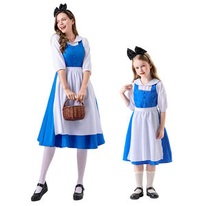 Robe de princesse <span class=keywords><strong>Alice</strong></span> Loli Lolita, costume de demoiselle d'honneur de ferme pour filles, pour Halloween, spectacles, films, costumes de télévision - Product Image 4