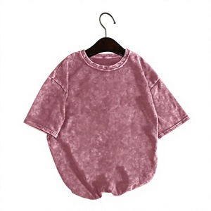 Camiseta Oversize de Algodón 100% al por Mayor, 250 Gramos, Estilo Vintage Unisex de Alto Gramaje con Lavado Ácido y Personalización, Largo Regular - Product Image 1