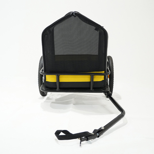 Remorque de vélo <span class=keywords><strong>pour</strong></span> chien, acier carbone, tubes carrés, suspension indépendante, pneus gonflables de 16 pouces, légère, facile à utiliser. - Product Image 5