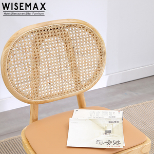 Silla <span class=keywords><strong>de</strong></span> Comedor <span class=keywords><strong>de</strong></span> <span class=keywords><strong>Ratán</strong></span> y Madera Maciza Resistente <span class=keywords><strong>de</strong></span> Estilo Antiguo <span class=keywords><strong>de</strong></span> WISEMAX FURNITURE, Color <span class=keywords><strong>Natural</strong></span>, <span class=keywords><strong>Muebles</strong></span> Modernos - Product Image 5