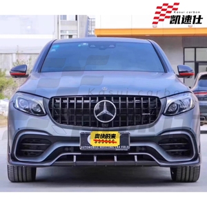 Parachoques Delantero de Fibra de Carbono Negra para Mercedes Benz GLC63 GLC250 300 <span class=keywords><strong>350</strong></span> GLC43 AMG Sport Utility 4 Puertas 2019-2021 GLC SUV Coupé - Product Image 6