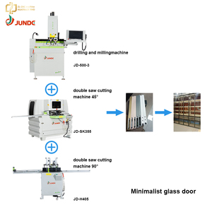 JUNDE High Precision CNC Drilling Milling Machine 500 Travel for Minimalist Glass Door Aluminum Profile Combo - Product Image 2