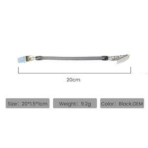 Casquette de sport coupe-vent avec cordon réglable et clips pour pêcheur - Product Image 2