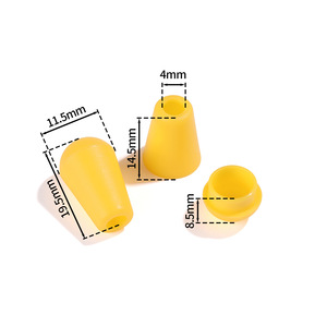 Terminales de cuerda de resina coloridos pequeños para accesorios de joyería DIY, para la confección de ropa y joyería. - Product Image 2