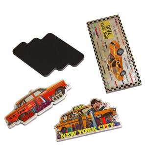 Aimant de réfrigérateur souple personnalisé avec impression de logos de villes américaines, souvenirs de New York - Product Image 6