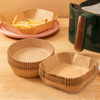 Papier sulfurisé alimentaire couché non blanchi, résistant à 450°F, pour friteuse à air, biscuits et lait, vente en gros