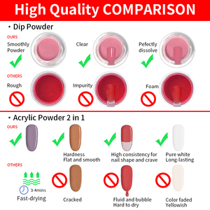 Di alta qualità specchio acrilico barattoli polvere veloce a secco Private Label all'ingrosso per giovani Nail Tech forniture <span class=keywords><strong>rosa</strong></span> alla rinfusa copertura <span class=keywords><strong>rosa</strong></span> - Product Image 3